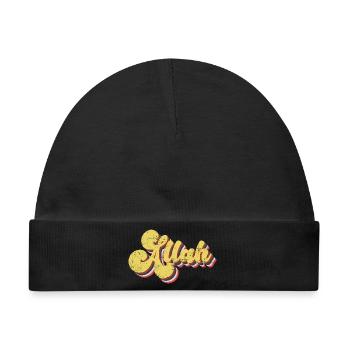 Allah Vintage - Baby Premium Organic Mütze - Schwarz - Vorne