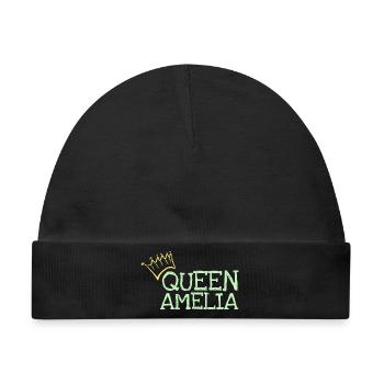 Amelia - Baby Premium Organic Mütze - Schwarz - Vorne