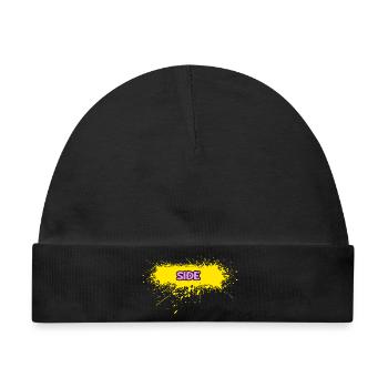 Geschenk für Side - Baby Premium Organic Mütze - Schwarz - Vorne