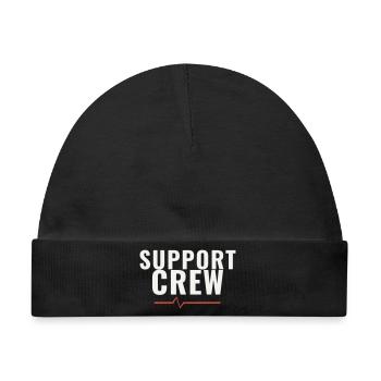Support Crew Marathon Lauf Team Motivation Sport - Baby Premium Organic Mütze - Schwarz - Vorne