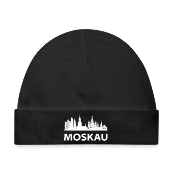 Moskau Skyline - Baby Premium Organic Mütze - Schwarz - Vorne