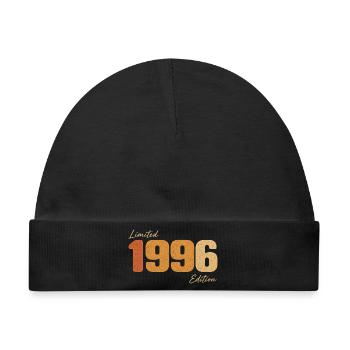 Vintage 1996 Anniversary Limited Edition Retro - Baby Premium Organic Mütze - Schwarz - Vorne