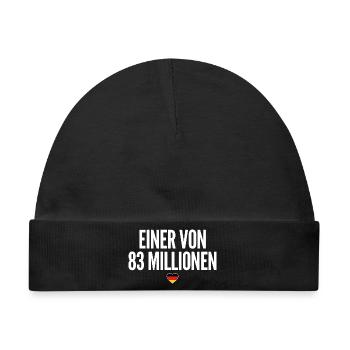 Einer Von 83 Millionen - Baby Premium Organic Mütze - Schwarz - Vorne