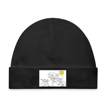 Stein_ist_der_bessere_Kanzler - Baby Premium Organic Mütze - Schwarz - Vorne