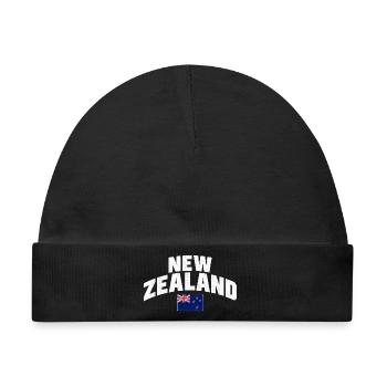 New Zealand - Neuseeland - Aotearoa - Auckland - Baby Premium Organic Mütze - Schwarz - Vorne