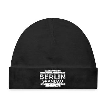 Berlin Spandau (Vintage/Weiß) - Baby Premium Organic Mütze - Schwarz - Vorne
