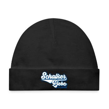 Schalker Liebe | Gelsenkirchen Schalke Geschenk - Baby Premium Organic Mütze - Schwarz - Vorne