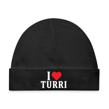 T-Shirt Io amo Turri T-Shirt Sardinien - Baby Premium Organic Mütze - Schwarz - Vorne