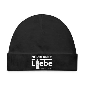 Norderney Liebe - Baby Premium Organic Mütze - Schwarz - Vorne
