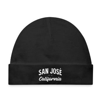 San José California Vintage Logo Estd 1777 - Baby Premium Organic Mütze - Schwarz - Vorne
