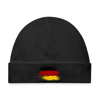 Deutschland Flagge used - Baby Premium Organic Mütze - Schwarz - Vorne