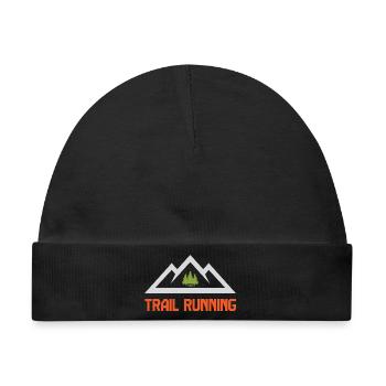 Trailrunning (Trailrunning) - Baby Premium Organic Mütze - Schwarz - Vorne
