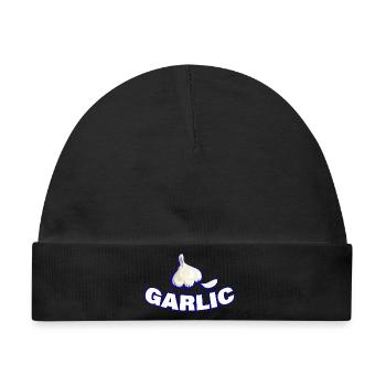 GARLIC - Baby Premium Organic Mütze - Schwarz - Vorne