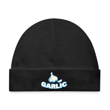 GARLIC - Baby Premium Organic Mütze - Schwarz - Vorne