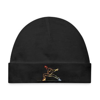 B-Boy Skizze - Baby Premium Organic Mütze - Schwarz - Vorne