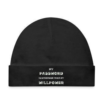 Starkes Passwort – IT Humor Tee - Baby Premium Organic Mütze - Schwarz - Vorne