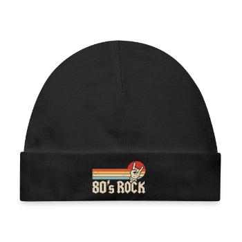 80er Rock Musik 1980er Metal Band Mottoparty - Baby Premium Organic Mütze - Schwarz - Vorne
