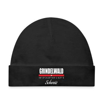 Grindelwald - Baby Premium Organic Mütze - Schwarz - Vorne