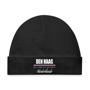 Den Haag - Baby Premium Organic Mütze - Schwarz - Vorne