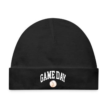 Game Day Baseball Fan - Baby Premium Organic Mütze - Schwarz - Vorne