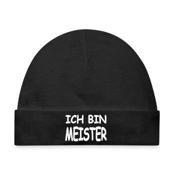 Meister - Baby Premium Organic Mütze - Schwarz - Vorne