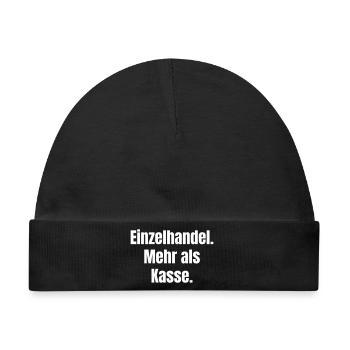 Einzelhandel Mehr als Kasse - Baby Premium Organic Mütze - Schwarz - Vorne