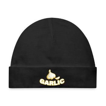 GARLIC - Baby Premium Organic Mütze - Schwarz - Vorne