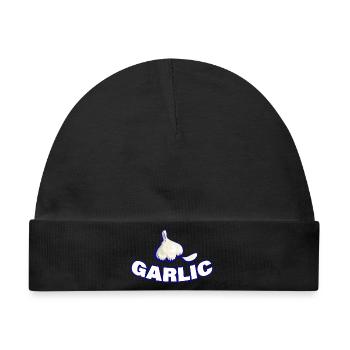 GARLIC - Baby Premium Organic Mütze - Schwarz - Vorne