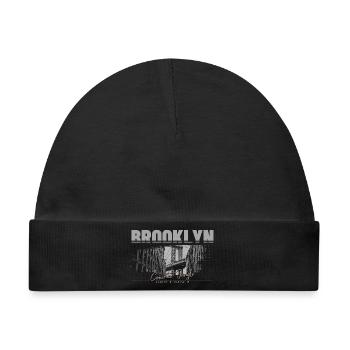 Brooklyn Concrete Jungle Streetwear - Baby Premium Organic Mütze - Schwarz - Vorne