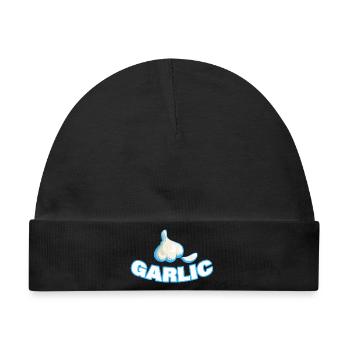 GARLIC - Baby Premium Organic Mütze - Schwarz - Vorne