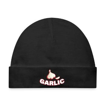 GARLIC - Baby Premium Organic Mütze - Schwarz - Vorne
