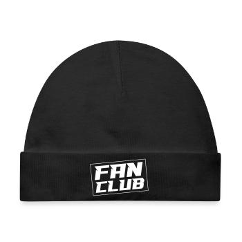 Fan Club - Baby Premium Organic Mütze - Schwarz - Vorne