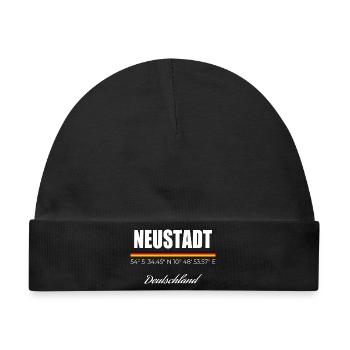Neustadt - Baby Premium Organic Mütze - Schwarz - Vorne