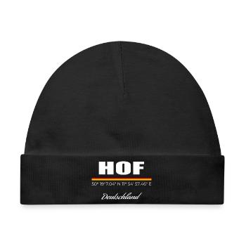 Hof - Baby Premium Organic Mütze - Schwarz - Vorne