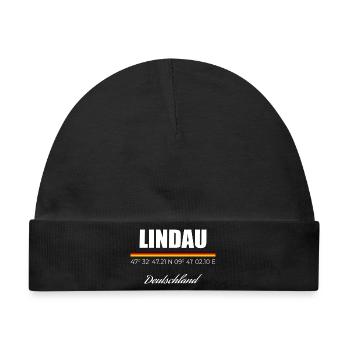 Lindau - Baby Premium Organic Mütze - Schwarz - Vorne