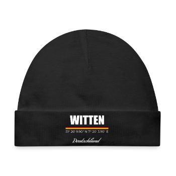 Witten - Baby Premium Organic Mütze - Schwarz - Vorne