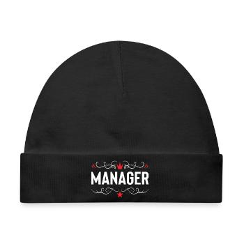Manager Beruf - Baby Premium Organic Mütze - Schwarz - Vorne