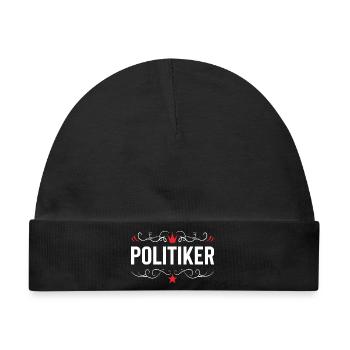 Politiker Beruf - Baby Premium Organic Mütze - Schwarz - Vorne
