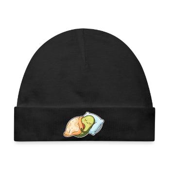 Avocado Schlafen - Baby Premium Organic Mütze - Schwarz - Vorne