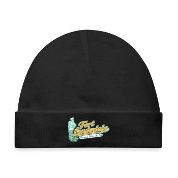 Fort Lauderdale Retro Unter der Sonne - Baby Premium Organic Mütze - Schwarz - Vorne