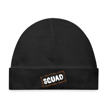squad - Baby Premium Organic Mütze - Schwarz - Vorne