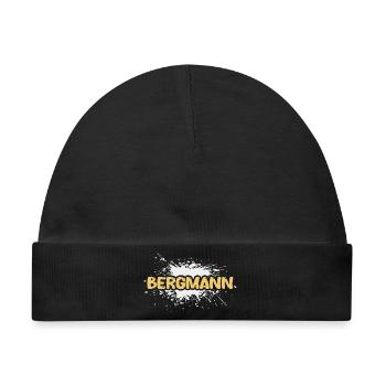 Bergmann als Aufgabe - Baby Premium Organic Mütze - Schwarz - Vorne