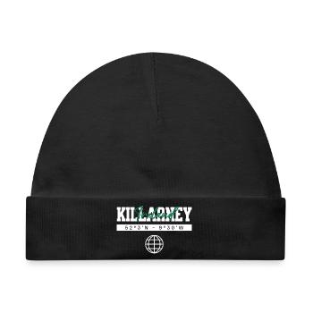 Killarney Irland Koordinaten Reise Souvenir - Baby Premium Organic Mütze - Schwarz - Vorne