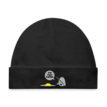 egg vader - Baby Premium Organic Mütze - Schwarz - Vorne
