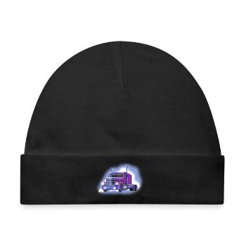 LKW - Baby Premium Organic Mütze - Schwarz - Vorne