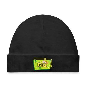 Käsekuchen Liebhaber - Baby Premium Organic Mütze - Schwarz - Vorne
