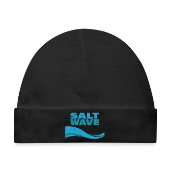 SALT WAVE - Baby Premium Organic Mütze - Schwarz - Vorne