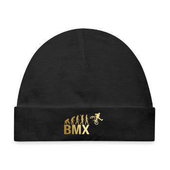 Evolution BMX - Baby Premium Organic Mütze - Schwarz - Vorne