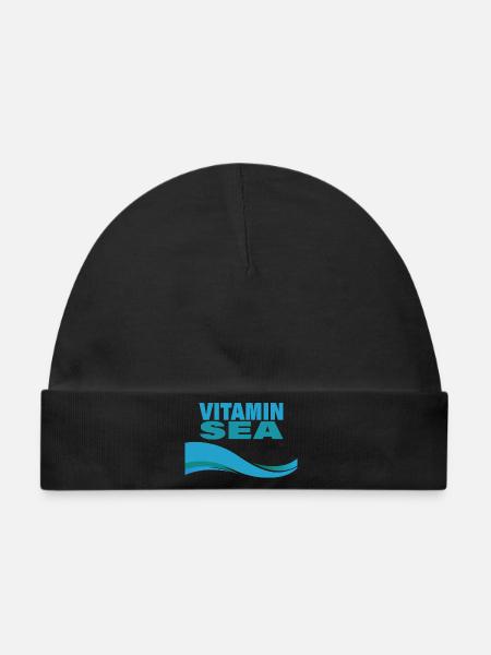 VITAMIN SEA - Baby Premium Organic Mütze - Schwarz