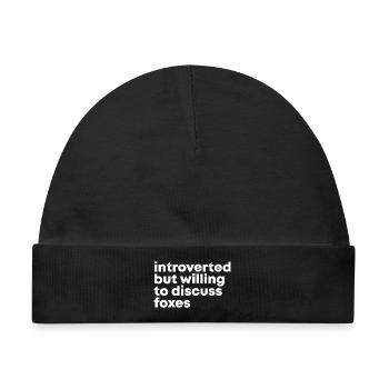 Fuchs Fuchs Fuchs Fuchs - Baby Premium Organic Mütze - Schwarz - Vorne